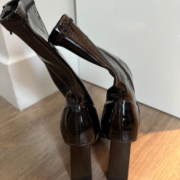 Aldo patent vinyl high ankle boots - Picture 3 of 4